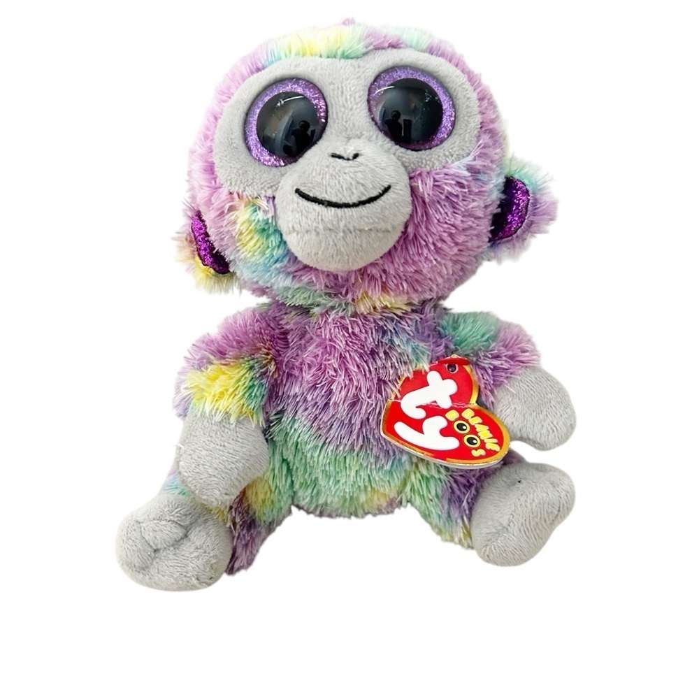 TY 2019 TySilk Beanie Boo Zuri the Monkey Plush Bundle & Save